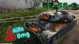 BZ-58-2 - 6 Frags 10.3K Damage, Master by player PetiKe2003