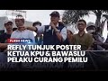 Refly Harun Tunjuk Poster Ketua KPU dan Bawaslu RI, Tuding Istana Pusat Kecurangan Pemilu 2024