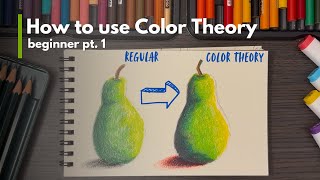 Color Theory for Beginners | Easy Step-by-Step Pear Coloring Tutorial 🍐