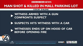 CDA Police: Man shoots, kills suspected burglar in mall parking lot