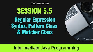 Intermediate Java Programming: Session 5.5 -Regular Expression Syntax, Pattern Class & Matcher Class