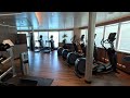 holland america koningsdam fitness center tour included gym