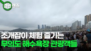 [인섬 뉴스] 조개잡이 체험 즐기는 무의도 해수욕장 관광객들