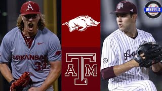#3 Arkansas vs #5 Texas A&M (INCREDIBLE PITCHERS DUEL!) | 2024 College Baseball