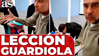 La LECCIÓN de GUARDIOLA a unos 'CAZA AUTÓGRAFOS'