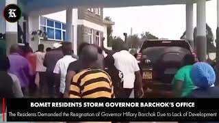 Bomet Residents Storm Governor Barchok’s Office