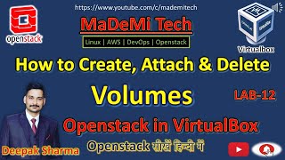 Lab 12 How to create, attach and delete openstack volume | Openstack Stein