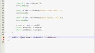 Java GUI Tutorial 18 - JCheckBox