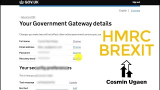 HMRC after BREXIT: New section in HMRC ACCOUNT - Easier way to change personal data