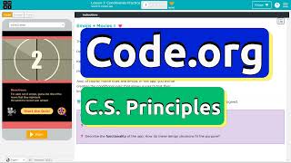 Code.org Lesson 7.1A Conditionals Practice | Answer Tutorial | Unit 4 CS Principles 2023