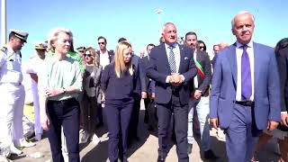 EU chief visits Italy's Lampedusa amid protests