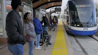 Arriving to the Valley Line Southeast LRT