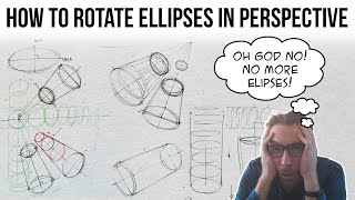 Drawing Ellipses in perspective - rotating and placing them
