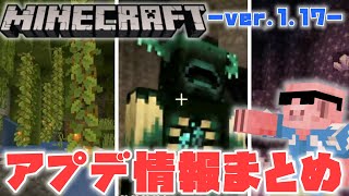 【マイクラ】公式ライブでVer 1.17のアプデ情報が出てきたのでなんとなく分かる動画作りました【アプデ情報】【Ver1.17】