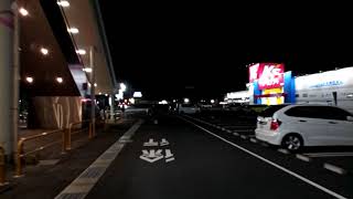 アリオ鷲宮、ケーズデンキ、ホームセンターナフコの夜景　イルミネーション　埼玉県久喜市