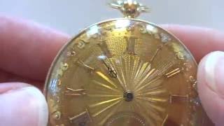 Antique 1820s solid 18k gold pocket watch