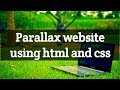 Parallax Effect Using CSS