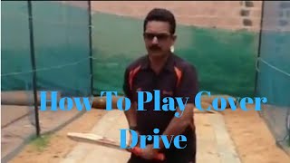 How To Play Cover Drive - Master Cricket Coach Irfan Sait Demonstrating Here