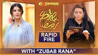 Rapid Fire With Zubab Rana | #ZubabRana | Express TV | IR2G