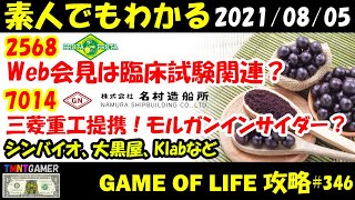 【明日上がる株】2586 フルッタフルッタ！トロントWeb会見は臨床試験に関係あるかも！7014 名村造船所！三菱重工と提携！4582 シンバイオ！S安はたたの始まり！【Money Game】#346