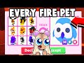 I traded EVERY FIRE PET in Adopt Me!