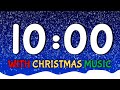 10 Minute Christmas Timer with Music | Ten Minute Countdown Timer