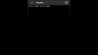 Python program to print alphabetical