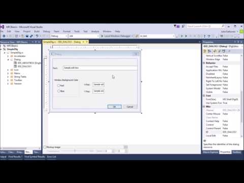 VC++/C++ MFC tutorial 1: Creating a Dialog box for user input VC++/C++ MFC tutorial 1: Creating a Dialog box for user input