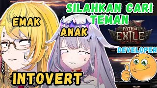 EMAK-ANAK INTROVERT Melawan Visi Misi Developer PoE2, Asal Mula Sushi-sushi-friend【Hololive | Clip】