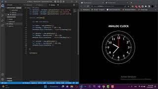 No Talking - Build Analog Clock App | JavaScript - ASMR Programming
