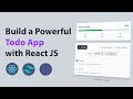 Build a Modern Todo App with React JS & Tailwind CSS