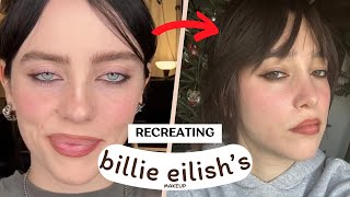 recreating billie eilish's pre-show makeup routine (indepth tutorial)