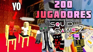 Así jugué el 200 JUGADORES en SQUID GAME 2 de BOBICRAFT