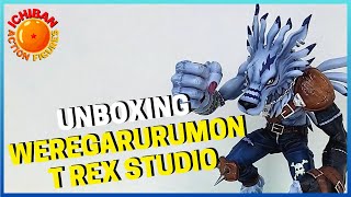 WEREGARURUMON T REX STUDIOS UNBOXING - DIGIMON PT-BR #actionfigures #digimon