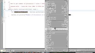 HOW TO GET NUMBER OF PROCESSOR USING JAVA
