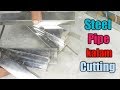 cutting stainless steel pipe with angle grinder