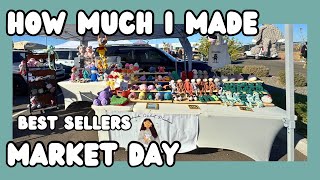 MARKET DAY 🦋I MADE OVER ??? 💵 WAS IT WORTH IT🧶HOW I SET UP FOR A MARKET🎀🦋