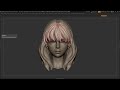 zbrush hair mesh 지브러쉬