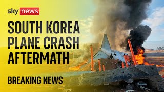 Plane crash aftermath in South Korea - killing almost all 181 people on board