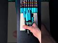 Drawing, But can ONLY Use the Color TEAL… (#shorts)