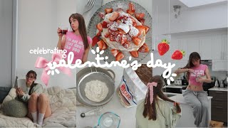 celebrating valentine's day! 🍓☕️ a vlog :)