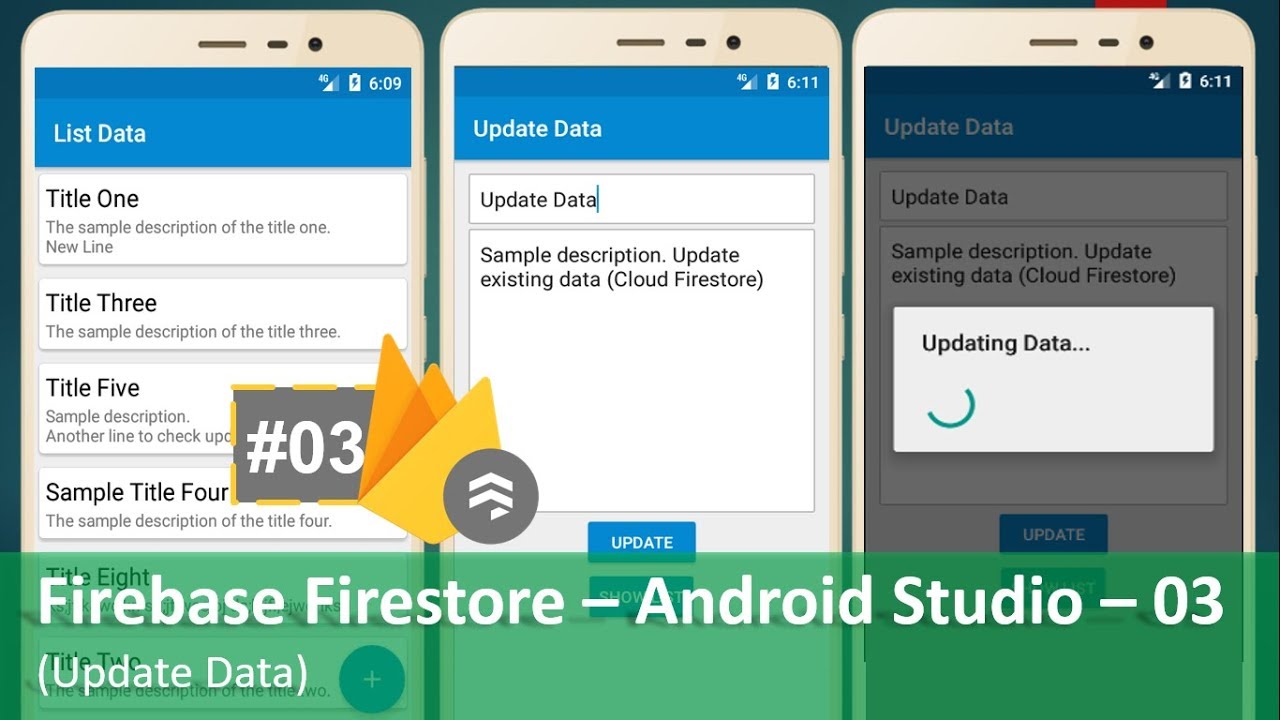 Firebase Firestore – Android Studio – 03[Update Data] - YouTube