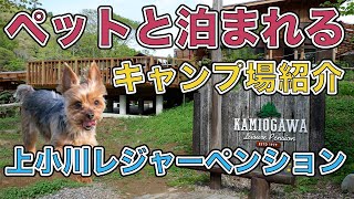 愛犬と一緒にキャンプ！「上小川レジャーペンション」紹介動画