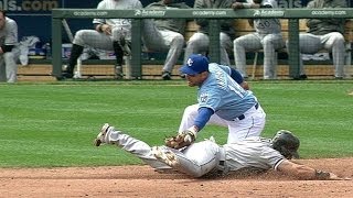 CWS@KC: Perez makes a strong throw to nail Eaton