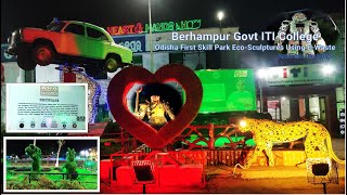 Berhampur Govt ITI College , Odisha First Skill Park Eco-Sculptures Using E-Waste |Amaresh Das Vlogs