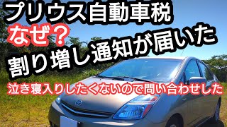 第1回目【プリウス 自動車税 なぜ？昨年より高い納税額！その理由を問い合わせした結果、、、】