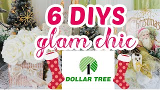 🎄6 DIY DOLLAR TREE CHRISTMAS GLAM CHIC  DECOR CRAFTS 🎄I Love Christmas ep 5 Olivia Romantic Home DIY