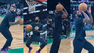 Kyrie Irving FULL NBA Finals Pregame Workout: Finishes At Rim, Bag Work And Shooting