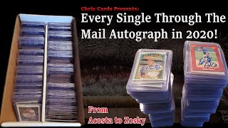 Through The Mail Monday 2020 Recap - Going Through Each Autograph Return In 2020 🎉🥳🎉🥳
