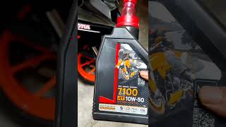 Motul 7100 10w50 KTM RC 200 🔥🚀 #shorts